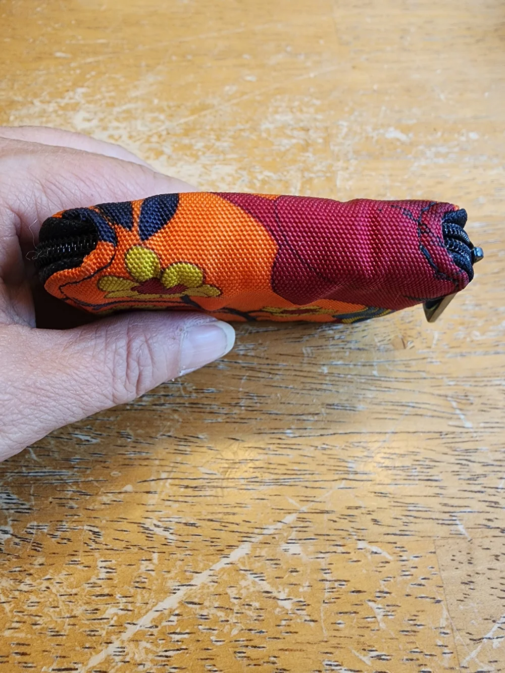 vintage Gucci floral nylon canvas coin pouch designed from Tom Ford Era